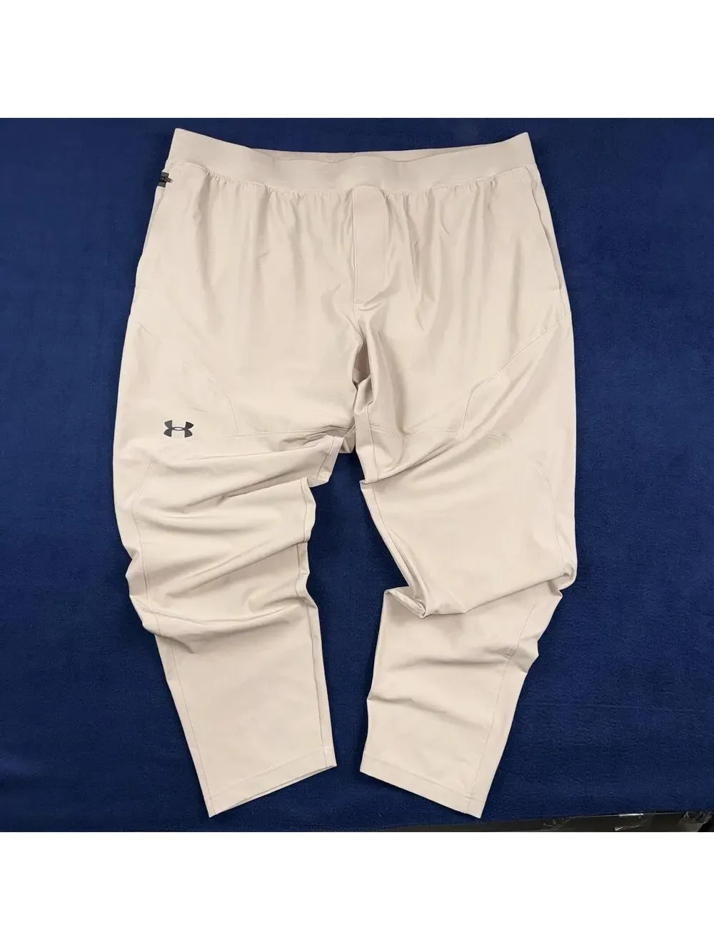 Under Armour Sportstyle Elite Track Pants Men 3XL Tan Tapered Athleisure Gym NWT - Picture 1 of 9